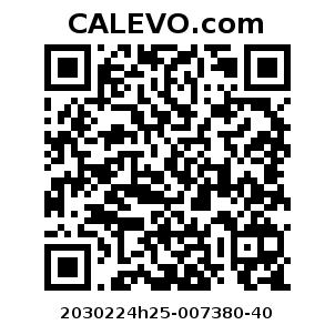 Calevo.com Preisschild 2030224h25-007380-40
