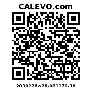 Calevo.com Preisschild 2030226w26-001170-36