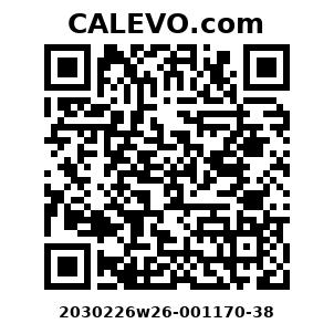 Calevo.com Preisschild 2030226w26-001170-38