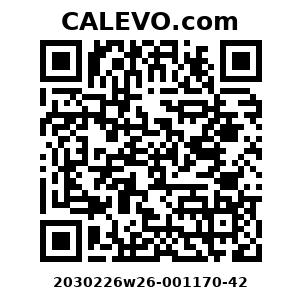 Calevo.com Preisschild 2030226w26-001170-42