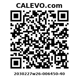 Calevo.com Preisschild 2030227w26-006450-40