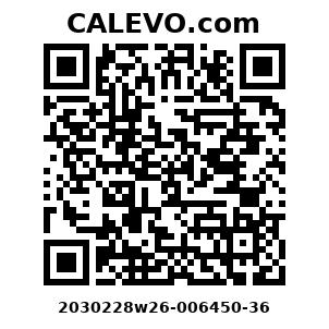 Calevo.com Preisschild 2030228w26-006450-36
