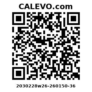 Calevo.com Preisschild 2030228w26-260150-36