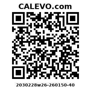 Calevo.com Preisschild 2030228w26-260150-40
