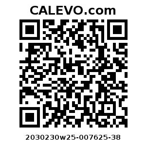 Calevo.com Preisschild 2030230w25-007625-38