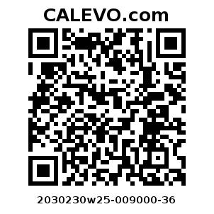 Calevo.com Preisschild 2030230w25-009000-36