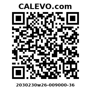 Calevo.com Preisschild 2030230w26-009000-36