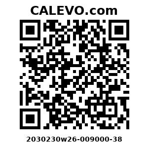 Calevo.com Preisschild 2030230w26-009000-38