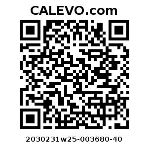 Calevo.com Preisschild 2030231w25-003680-40