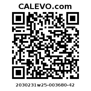 Calevo.com Preisschild 2030231w25-003680-42