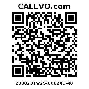 Calevo.com Preisschild 2030231w25-008245-40
