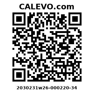 Calevo.com Preisschild 2030231w26-000220-34