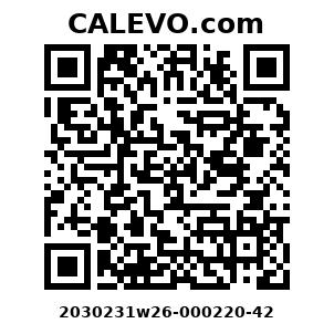 Calevo.com Preisschild 2030231w26-000220-42