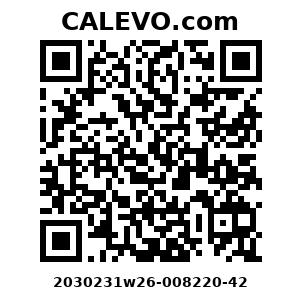Calevo.com Preisschild 2030231w26-008220-42