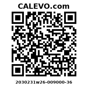 Calevo.com Preisschild 2030231w26-009000-36
