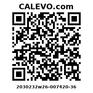Calevo.com Preisschild 2030232w26-007420-36