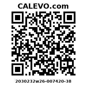 Calevo.com Preisschild 2030232w26-007420-38