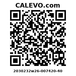 Calevo.com Preisschild 2030232w26-007420-40