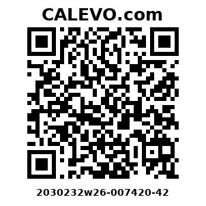 Calevo.com Preisschild 2030232w26-007420-42