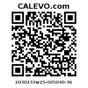 Calevo.com Preisschild 2030233w25-005040-36