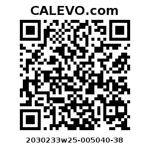 Calevo.com Preisschild 2030233w25-005040-38