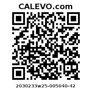 Calevo.com Preisschild 2030233w25-005040-42