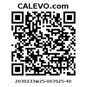 Calevo.com Preisschild 2030233w25-007625-40