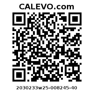 Calevo.com Preisschild 2030233w25-008245-40