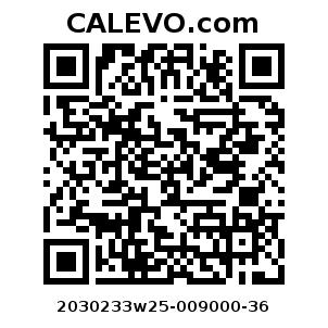 Calevo.com Preisschild 2030233w25-009000-36