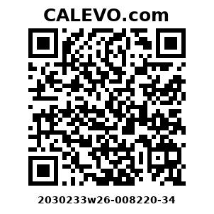 Calevo.com Preisschild 2030233w26-008220-34