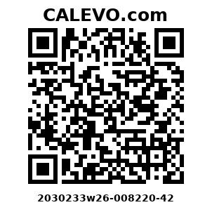 Calevo.com Preisschild 2030233w26-008220-42