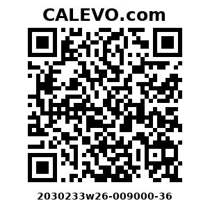 Calevo.com Preisschild 2030233w26-009000-36