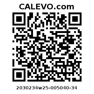 Calevo.com Preisschild 2030234w25-005040-34