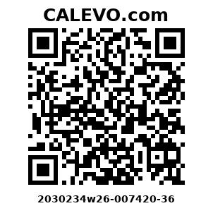 Calevo.com Preisschild 2030234w26-007420-36