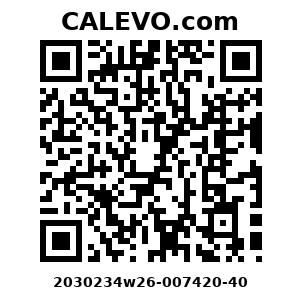 Calevo.com Preisschild 2030234w26-007420-40