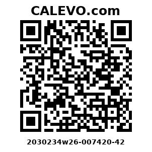 Calevo.com Preisschild 2030234w26-007420-42