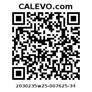 Calevo.com Preisschild 2030235w25-007625-34