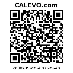 Calevo.com Preisschild 2030235w25-007625-40
