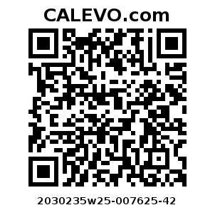 Calevo.com Preisschild 2030235w25-007625-42