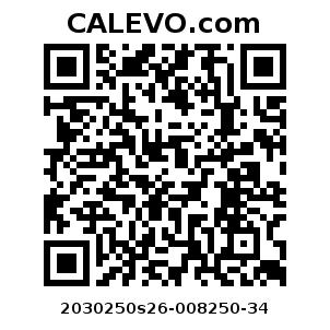 Calevo.com pricetag 2030250s26-008250-34