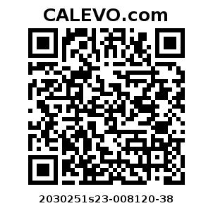 Calevo.com Preisschild 2030251s23-008120-38