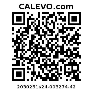 Calevo.com Preisschild 2030251s24-003274-42