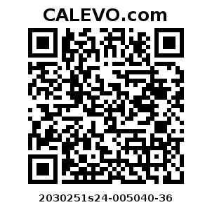 Calevo.com Preisschild 2030251s24-005040-36