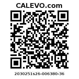 Calevo.com Preisschild 2030251s26-006380-36