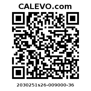 Calevo.com Preisschild 2030251s26-009000-36