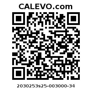 Calevo.com Preisschild 2030253s25-003000-34