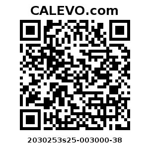 Calevo.com pricetag 2030253s25-003000-38