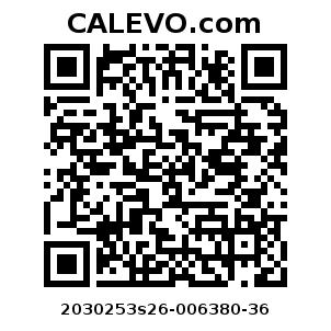 Calevo.com Preisschild 2030253s26-006380-36