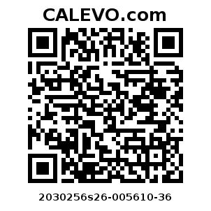 Calevo.com Preisschild 2030256s26-005610-36