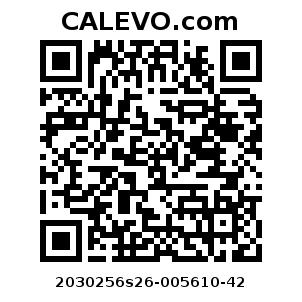 Calevo.com pricetag 2030256s26-005610-42
